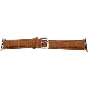Ремінець Apple Watch 40mm – Шкіра Croco (Світло-коричневий)
