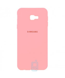 Чехол Silicone Case Full Samsung J4 Plus 2018 J415 розовый