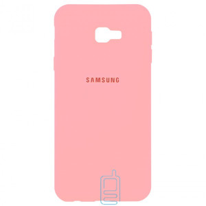 Чехол Silicone Case Full Samsung J4 Plus 2018 J415 розовый