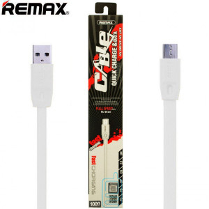 USB кабель Remax FullSpeed RC-001m micro USB 1m белый