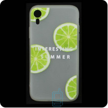 Чехол силиконовый Summer Apple iPhone XR Lime