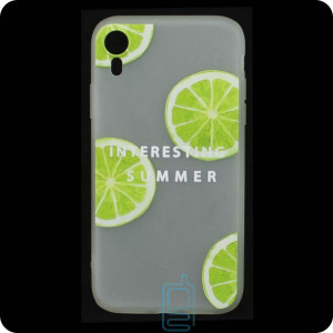 Чехол силиконовый Summer Apple iPhone XR Lime