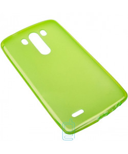 Чохол силіконовий кольоровий LG G3 зелений