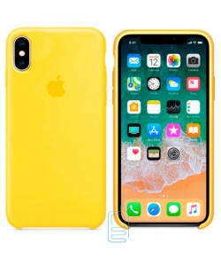 Чохол Silicone Case Apple iPhone X, XS жовтий 28