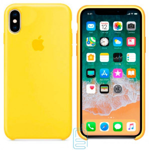 Чехол Silicone Case Apple iPhone X, XS желтый 28