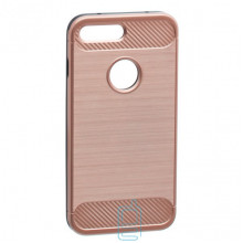 Чохол-накладка Motomo X6 Apple iPhone 7 Plus, 8 Plus рожево-золотистий