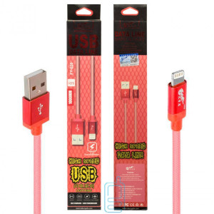 USB Кабель King Fire FY-020 Lightning 1m червоний