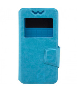 Универсальный чехол-книжка Case слайдер 5.5″ голубой