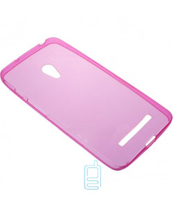 Чохол силіконовий кольоровий ASUS ZenFone 5 рожевий