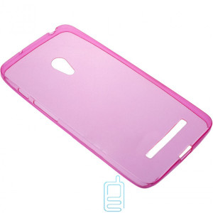 Чехол силиконовый цветной ASUS ZenFone 5 розовый
