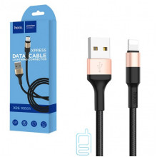 USB кабель HOCO X26 ″Xpress″ lightning 1m черно-золотистый