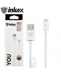 USB кабель inkax CK-01 Apple Lightning 1м білий