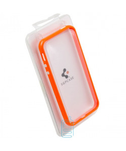Чохол-бампер Apple iPhone 4 пластик помаранчевий