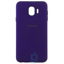 Чехол Silicone Case Full Samsung J4 2018 J400 фиолетовый