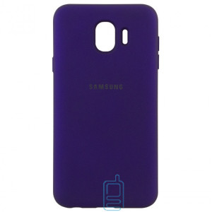 Чехол Silicone Case Full Samsung J4 2018 J400 фиолетовый