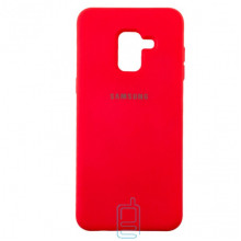 Чехол Silicone Case Full Samsung A8 Plus 2018 A730 красный