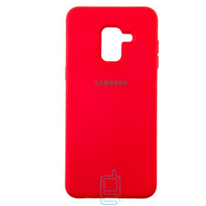 Чохол Silicone Case Full Samsung A8 Plus 2018 A730 червоний