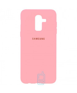 Чохол Silicone Case Full Samsung J8 2018 J810 рожевий