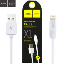 USB кабель Hoco X1 ″Rapid″ Apple Lightning 2m белый