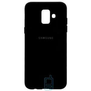 Чехол Silicone Case Full Samsung A6 2018 A600 черный
