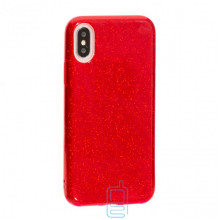 Чехол силиконовый Shine Apple Iphone XR красный