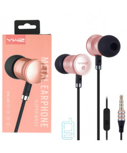 Навушники з мікрофоном Sonic Sound 1068-ME68 чорно-рожеві