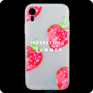 Чохол силіконовий Summer Apple iPhone XR Strawberry
