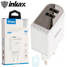Сетевое зарядное устройство inkax CD-48 2USB 2.4A white