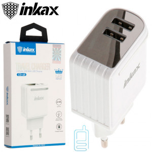 Сетевое зарядное устройство inkax CD-48 2USB 2.4A white