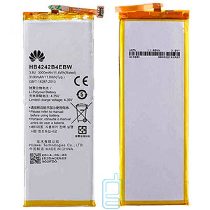 Акумулятор Huawei HB4242B4EBW 3000 mAh для HONOR 6 AAAA / Original тех.пакет