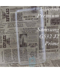 Чехол силиконовый Premium Samsung Grand Prime G530, J2 Prime G532 прозрачный
