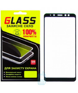 Защитное стекло Full Screen Samsung A8 Plus 2018 A730 black Glass