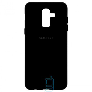 Чехол Silicone Case Full Samsung J8 2018 J810 черный