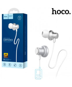 Навушники з мікрофоном Hoco M44 біло-сріблясті