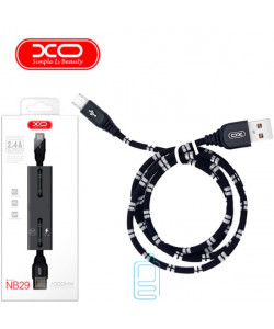 USB кабель XO NB29 micro USB 1m черный