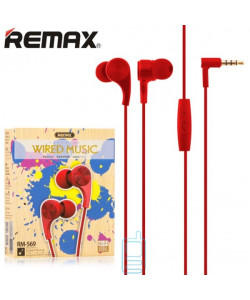 Наушники с микрофоном Remax RM-569 красные