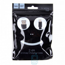 USB кабель HOCO X13 ″Easy Charge″ Apple Lightning 1m черный
