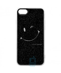 Чохол силіконовий Glue Case Smile shine iPhone 7, 8 чорний