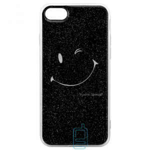 Чохол силіконовий Glue Case Smile shine iPhone 7, 8 чорний