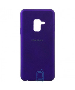 Чохол Silicone Case Full Samsung A8 Plus 2018 A730 фіолетовий