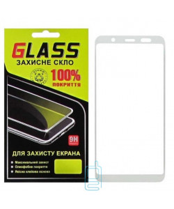 Захисне скло Full Glue Samsung A6 Plus 2018 A605 white Glass