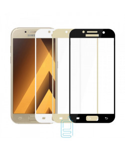Защитное стекло Full Screen Samsung A7 2017 A720 gold тех.пакет