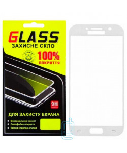 Защитное стекло Full Screen Samsung A5 2017 A520 white Glass