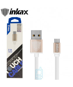 USB кабель inkax CK-09 micro USB 1м золотистий