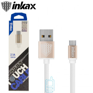 USB кабель inkax CK-09 micro USB 1м золотистый