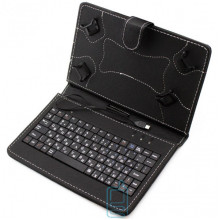 Чохол-клавіатура 7 дюймів Micro USB куточки-магніт чорний