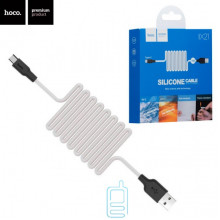 USB кабель Hoco X21 ″Silicone″ Type-C 1m черно-белый