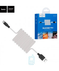 USB кабель Hoco X21 "Silicone" Type-C 1m чорно-білий