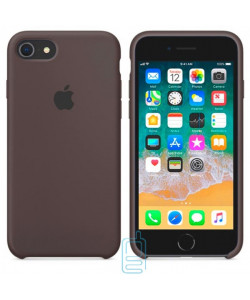 Чехол Silicone Case Apple iPhone 7, 8 темно-коричневый 22