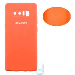 Чехол Silicone Cover Full Samsung Note 8 N950 оранжевый